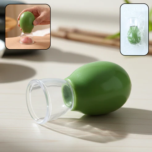 01_5200a482-a06c-4dc8-8962-0697d73abba2 Manual Silicone Vacuum Cupping Therapy Cup (1 Pc) - Image 1