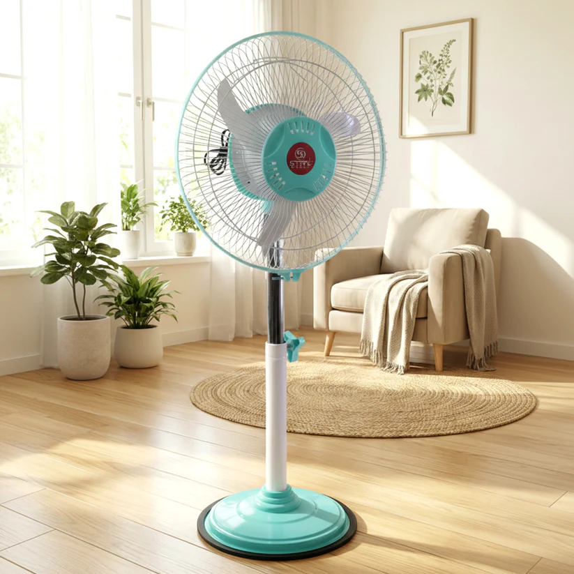 02_2d050c3f-617f-4645-852c-7ad007e309de 12V DC Hybrid Pedestal Table Fan (Adapter Not Include) - Image 1