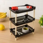 Apex Small Multiuse Plastic Storage Rack Organizer 3-Tier - Image 6