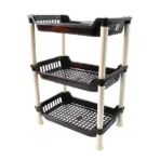 Apex Small Multiuse Plastic Storage Rack Organizer 3-Tier - Image 4
