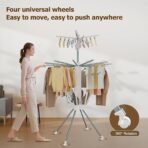 Multi-Layer Foldable Clothes Drying Rack Set - Image 3