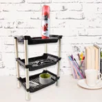 Apex Small Multiuse Plastic Storage Rack Organizer 3-Tier - Image 5