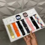 10 in 1 Set Ultra 2 Smart Bluetooth Smart watch + Earphones with Seven Straps - Image 6