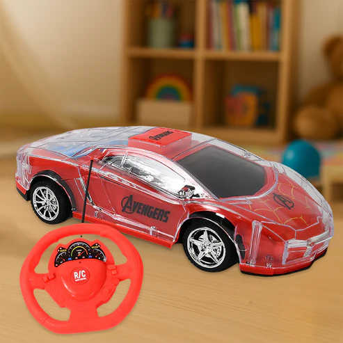 17927_remote_control_car_toy Plastic RC Racing Car – 2-Way Control with Handle Remote & Rechargeable Battery - Image 1
