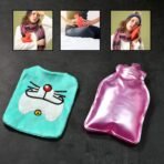 1 Pc Doremon Cartoon small Hot Water Bag with Cove - Image 3