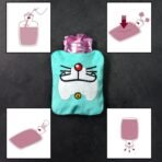 1 Pc Doremon Cartoon small Hot Water Bag with Cove - Image 4