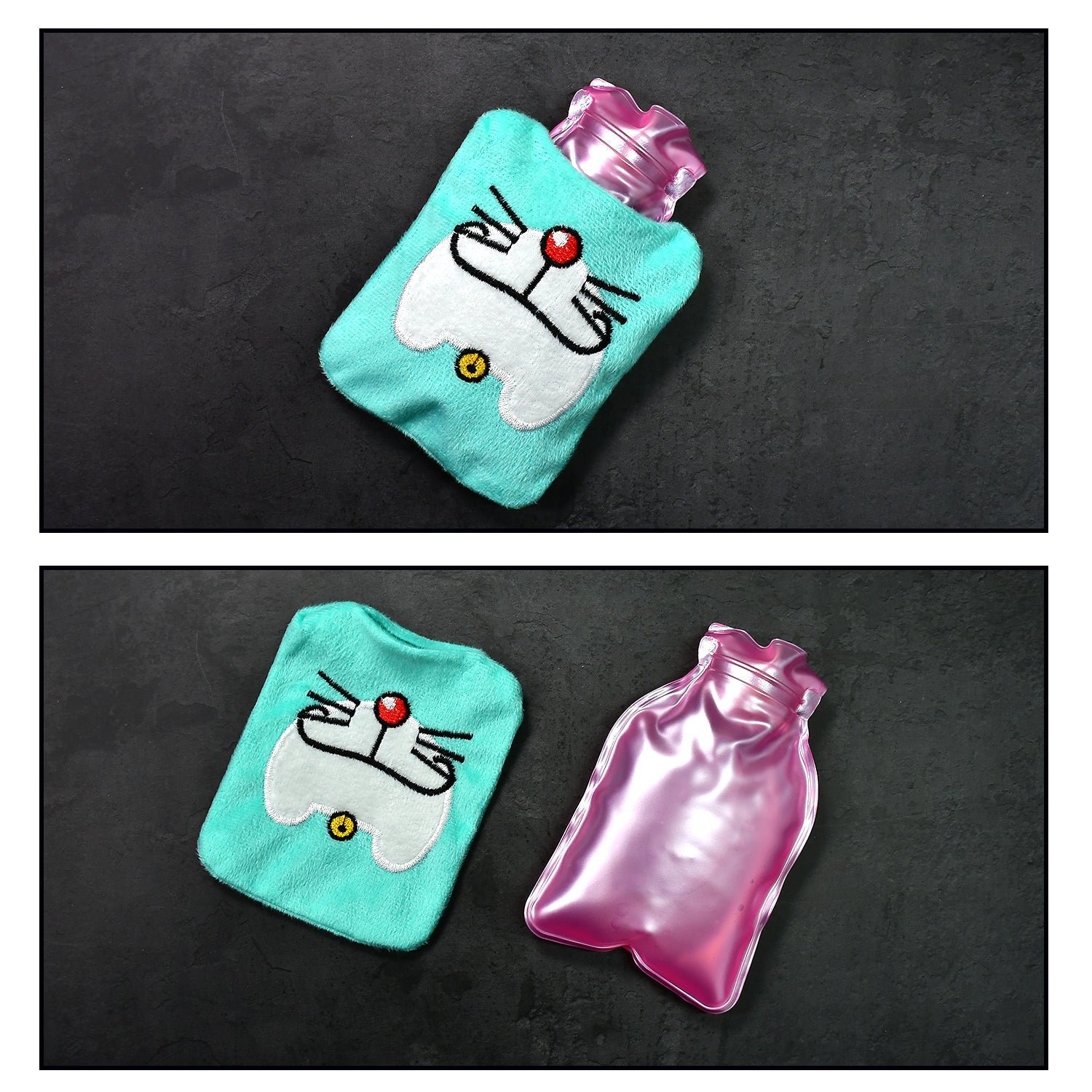 6_d7a95e61-d29c-4b45-9fb7-aec325e58bd3 1 Pc Doremon Cartoon small Hot Water Bag with Cove - Image 1