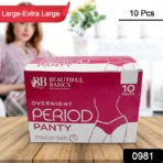 Women’s Emergency Travel Kit with Seamless Underwear Pantyliner 10 Pcs - Image 7