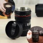 Plastic Camera Lens Stainless Steel Coffee Mug - Image 7