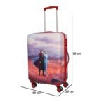 NOVEX Disney Frozen Red Travelling Kids Trolley Bags for Girls Luggage 4 Wheels ( Blue /22 Inch) - Image 7