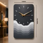 Modern Minimalist Wave Wall Clock | Silent Decorative Wall Clock for Living Room, Bedroom & Office - Image 2
