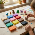 Nara 12 Color Modelling Clay Kit, Soft Creative Play Dough Set for Kids (60 Gm/24 Bars) - Image 5
