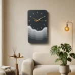 Modern Minimalist Wave Wall Clock | Silent Decorative Wall Clock for Living Room, Bedroom & Office - Image 5