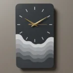 Modern Minimalist Wave Wall Clock | Silent Decorative Wall Clock for Living Room, Bedroom & Office - Image 4
