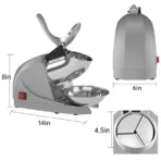 Electric Ice Crushing Machine with Stainless Steel Bowl 1 Set - Image 4