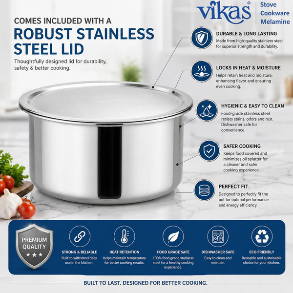 tI2N83O5u7 Vikas Triply Tope – Versatile Cooking for Every Meal - Image 1