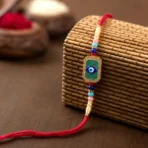 Colorful Evil Eye Designer Rakhi with Beads (1 Pc) - Image 6