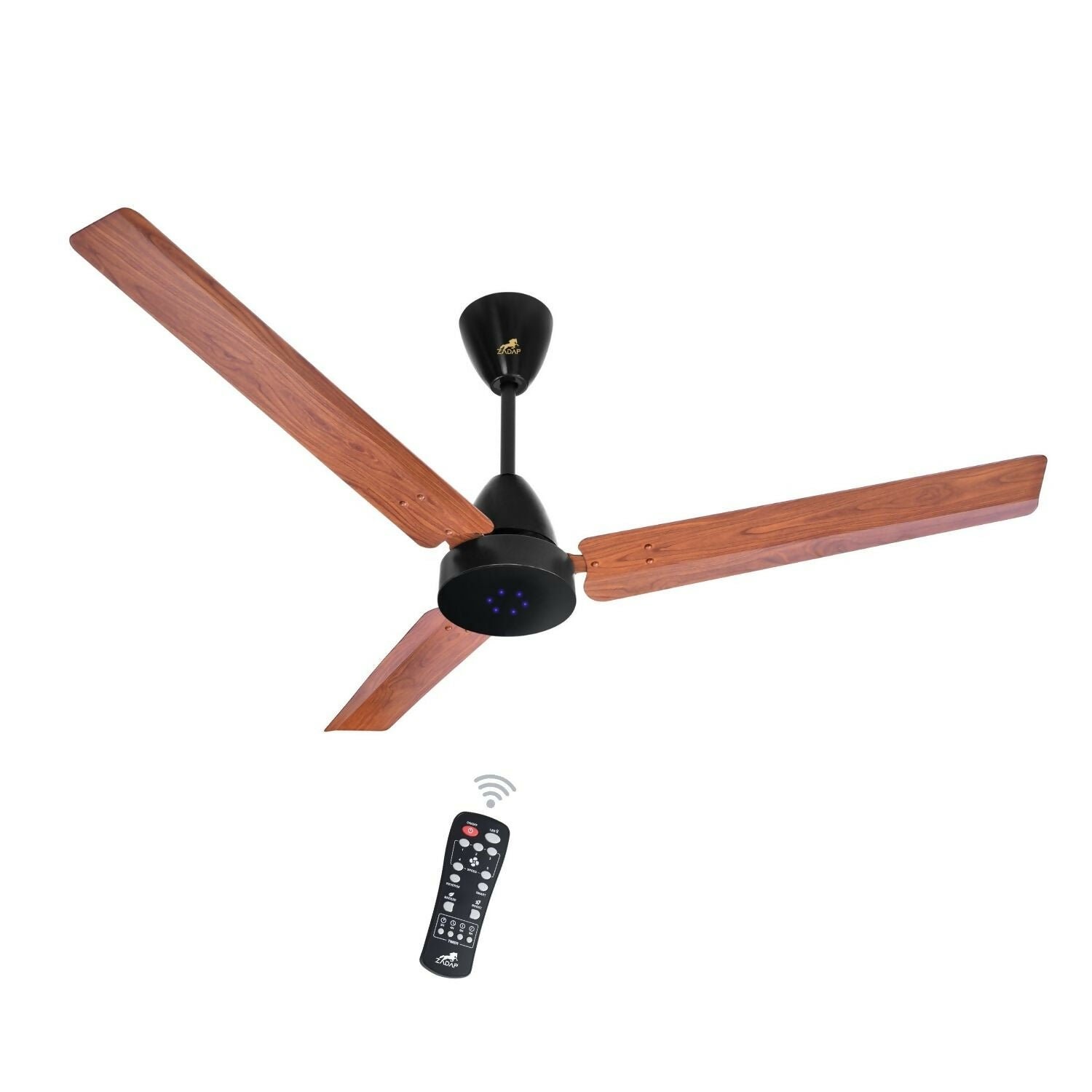 zqsTqyTYU7 Zadap STROM 1200mm High Speed BLDC Ceiling Fan with Remote(Wooden) - Image 1